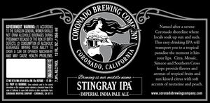 Coronado Brewing Company Stingray IPA September 2015