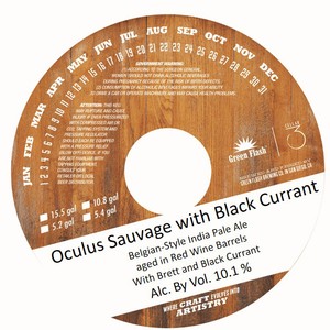 Green Flash Brewing Company Oculus Sauvage With Black Currant