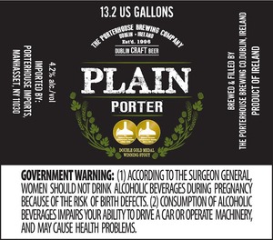 Porterhouse Plain Porter September 2015