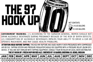 10 Barrel Brewing Co. The 97 Hook Up October 2015