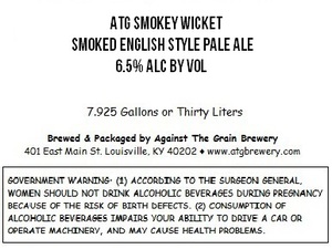 Against The Grain Brewery Atg Smokey Wicket
