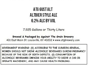 Against The Grain Brewery Atg Gust Alt