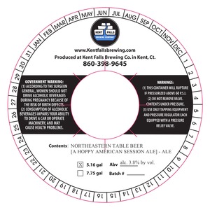 Kent Falls Brewing Company Northeastern Table Beer