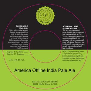 Radium City Brewing America Offline October 2015