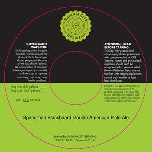 Radium City Brewing Spaceman Blackboard October 2015