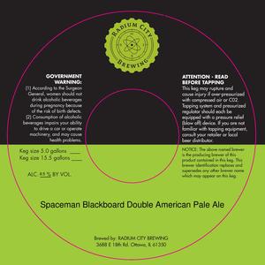 Radium City Brewing Spaceman Blackboard