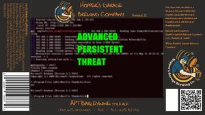 Hopper's Garage Brewing Company Apt Barleywine October 2015