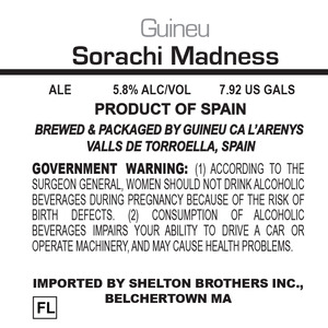 Guineu Ca L'arenys Sorachi Madness October 2015