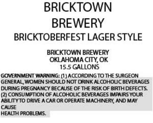Bricktoberfest Lager Style 