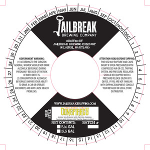 Jailbreak Brewing Company Carrot Cake Conspiracy