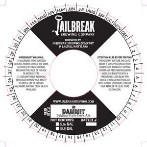 Jailbreak Brewing Company Van Dammit