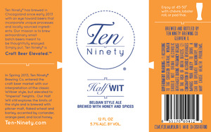 Ten Ninety Brewing Co Half Wit