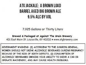 Against The Grain Brewery Atg Jackale: A Brown Load October 2015