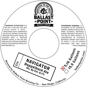 Ballast Point Navigator October 2015