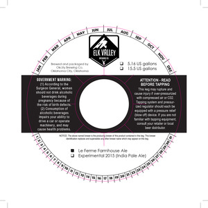 Elk Valley Brewing Co. Le Ferme Farmhouse Ale
