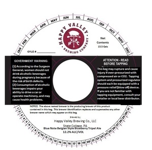 Blue Note Belgian Style Blueberry Tripel October 2015