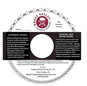 Zzerbert Double Razz-berry Summer Ale October 2015