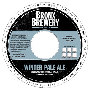 The Bronx Brewery Winter Pale Ale October 2015