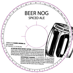 10 Barrel Brewing Co. Beer Nog October 2015