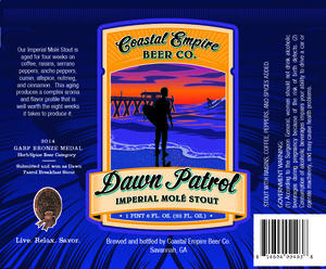 Coastal Empire Beer Co. Dawn Patrol Imperial MolÉ Stout