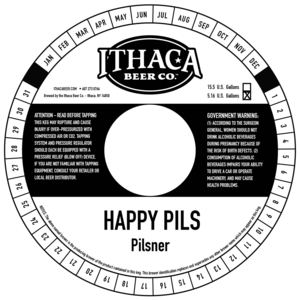 Ithaca Beer Company Happy Pils