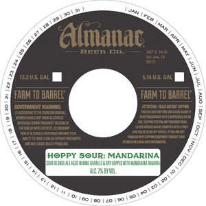 Almanac Beer Co. Hoppy Sour: Mandarina