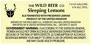 The Wild Beer Co Sleeping Lemons October 2015