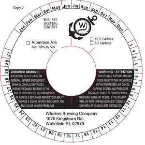 Whalers Brewing Company Albatross October 2015