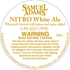 Samuel Adams Nitro White Ale