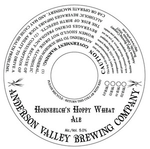 Anderson Valley Brewing Company Hobneelch'n Hoppy Wheat October 2015