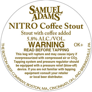 Samuel Adams Nitro Coffee Stout October 2015