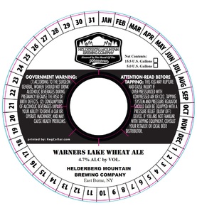 Warners Lake Wheat Ale 