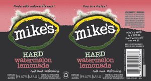 Mike's Hard Watermelon Lemonade October 2015