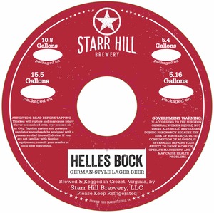 Starr Hill Helles Bock October 2015