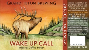 Grand Teton Brewing Company Wake Up Call