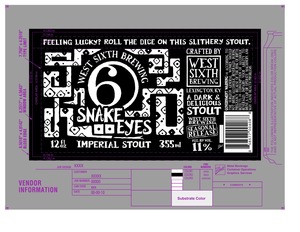 West Sixth Brewing Snake Eyes Imperial October 2015