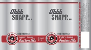 Ohhh Snapp... Cranberry Cinnamon Saison