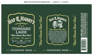 Hap & Harry's Tennessee Lager