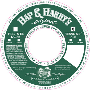 Hap & Harry's Tennessee Ale October 2015