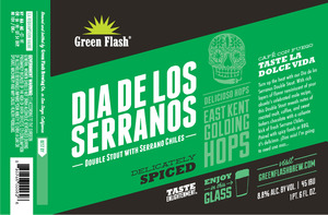 Green Flash Brewing Company Dia De Los Serranos October 2015