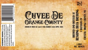 Rushing Duck Cuvee De Orange County October 2015