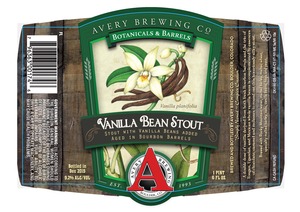 Avery Brewing Company Vanilla Bean Stout October 2015