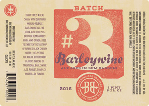 Breckenridge Brewery Barleywine Batch #3