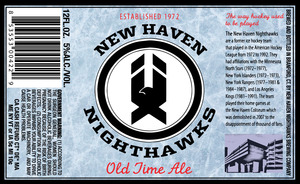 New Haven Nighthawks Brewing Company Old Time Ale November 2015