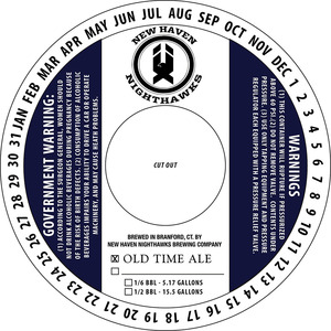 New Haven Nighthawks Brewing Company Old Time Ale