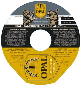 Firestone Walker Brewing Company Opal Saison November 2015