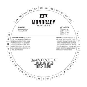 Monocacy Brewing Co Lundicrous Speed Black Lager October 2015