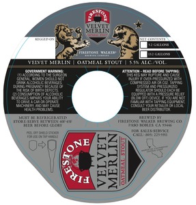 Firestone Walker Brewing Company Velvet Merlin Oatmeal Stout October 2015