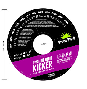 Green Flash Brewing Company Passion Fruit Kicker November 2015
