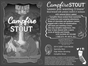 High Water Brewing Campfire Stout